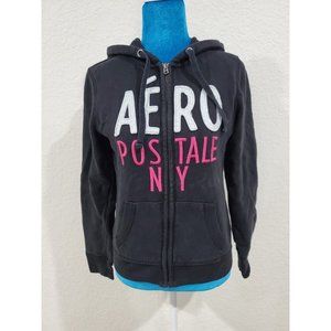 Aeropostale black Zip Up Hoodie Size S/P